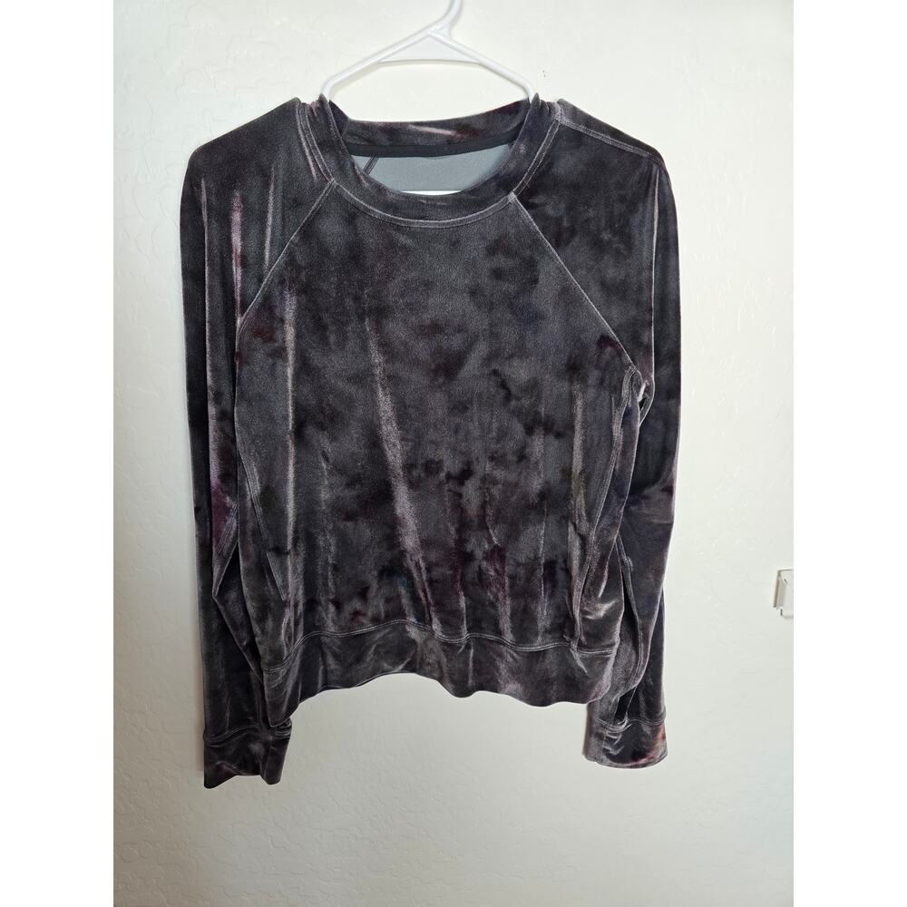 Lululemon Sweatshirt Pullover Velvet Purple Gray tye dye size small?